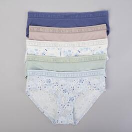 Womens Lucky Brand 5pk. Logo Trimmed Hipster Panties LVD00176ABV