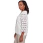 Womens Alfred Dunner Kensington Gardens Daisy Lace Top - image 3