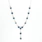 Rosa Rhinestones Blue Rhinestone Statement Y-Necklace - image 1