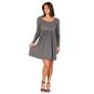 Womens 24/7 Comfort Apparel Babydoll Knee Length Dress - image 1