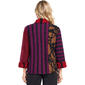 Plus Size Ali Miles Abstract Mixed Media Button Front Jacket - image 2