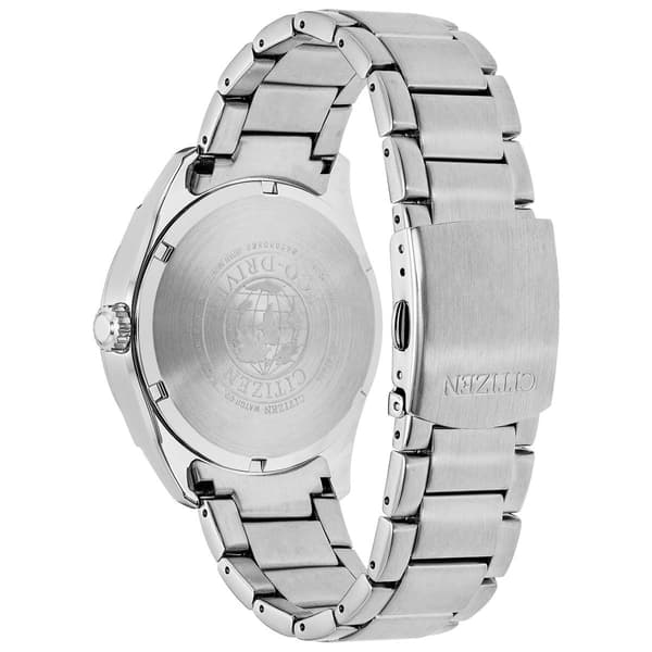 Mens Citizen&#174; Silver-Tone Classic Black Dial Watch - AO9020-84E