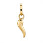 Gold Classics&#40;tm&#41; 14kt. Gold Italian Horn Charm - image 1
