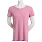 Petite Architect® Short Sleeve 2x2 Rib Split Neck Tee - image 3