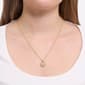 Athra 14kt. Gold over Brass Crystal Puffy Heart Pendant Necklace - image 3