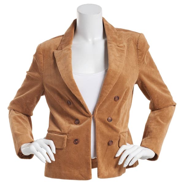 Womens Nanette Lepore Long Sleeve Open Corduroy Jacket