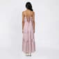 Juniors No Comment Spaghetti Strap Lace Up Back Tiered Maxi Dress - image 1