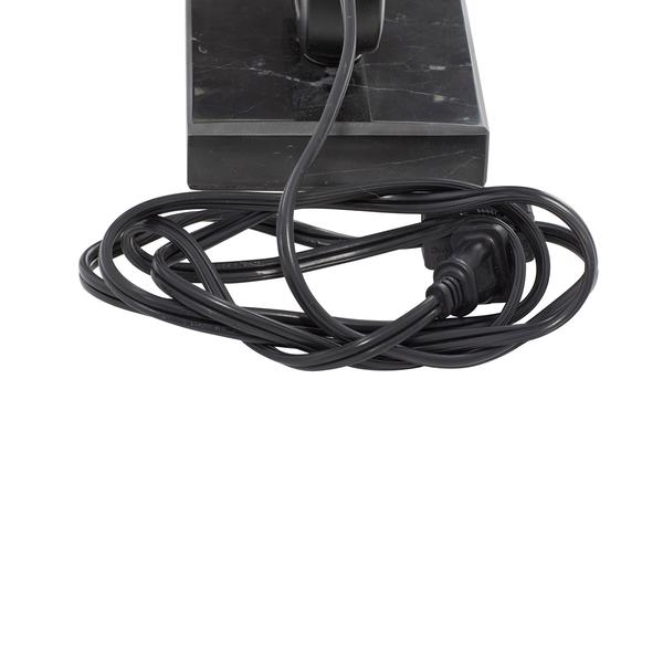 9th & Pike® Black Metal Traditional Table Lamp with Fabric Shade