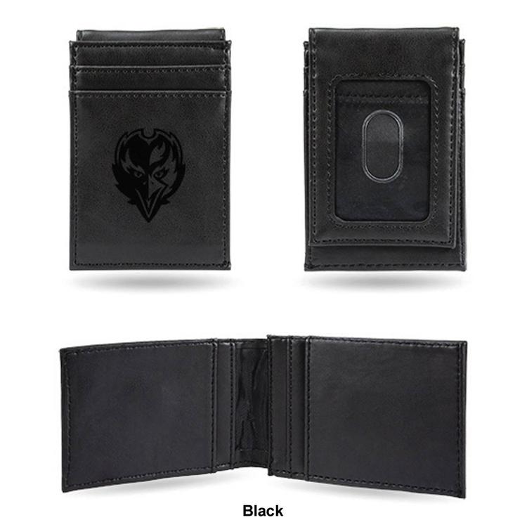 Mens NFL Baltimore Ravens Faux Leather Front Pocket Wallet