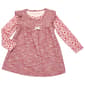 Baby Girl (12-18M) Rene Rofe(R) Marled Jumper & Leopard Bodysuit - image 1