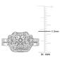Diamond Classics&#8482; 1/5ctw. Diamond Sterling Silver Bridal Ring Set - image 3