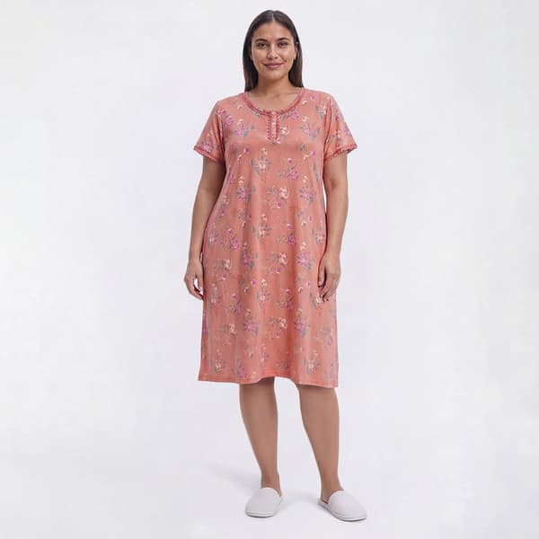 Plus Size White Orchid Flutter Sleeve Cloud Knit Floral Paisley