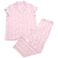 Womens Laura Ashley Short Sleeve Ruffle Ribbon Heart Pajama Set - image 1