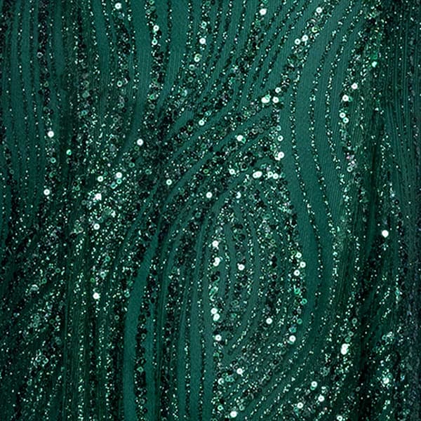 Juniors Blondie Nites Glitter Drape Neck Sheath Dress