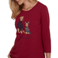 Womens Ruby Rd. Must Haves II 3/4 Sleeve Pawsitive Vibes Tee - image 5