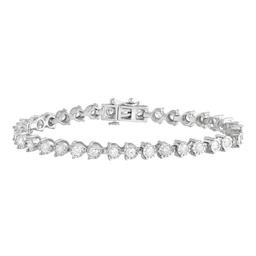 Nova Star(R) White Gold 3 1/4ctw. Lab Grown Diamond Tennis Bracelet