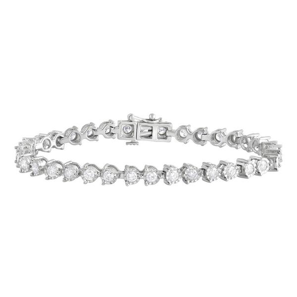 Nova Star&#40;R&#41; White Gold 3 1/4ctw. Lab Grown Diamond Tennis Bracelet - image 