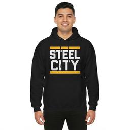 Mens Tailgate Pittsburgh Football Steel City Hoodie