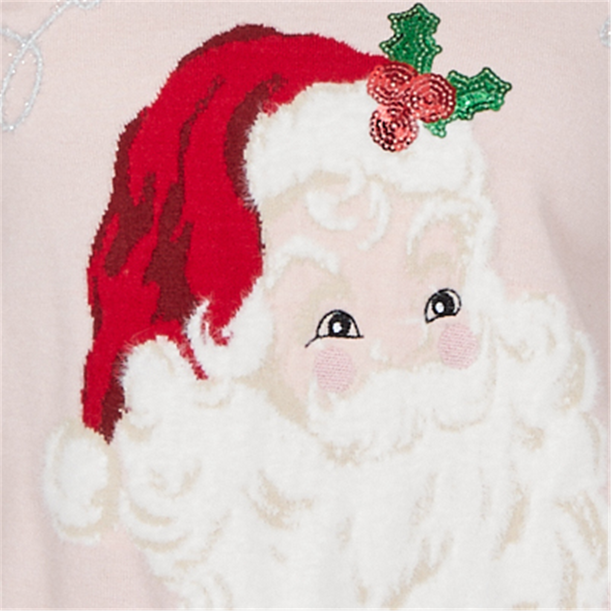 Womens Ruby Rd. Happy Holidays Santa Baby Christmas Sweater
