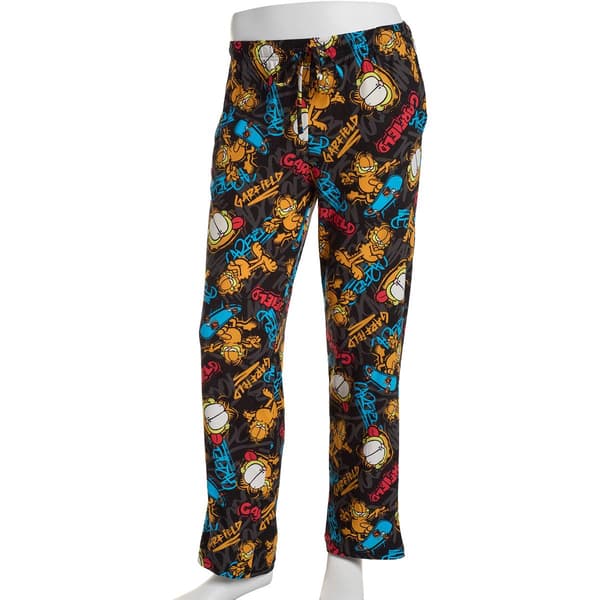 Mens Garfield Graffiti Pajama Lounge Pajama Pants - image 