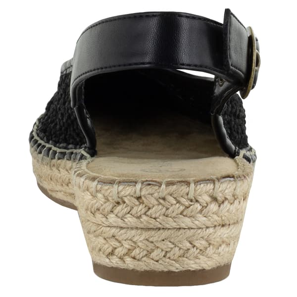 Womens Bella Vita Olive II Crochet Espadrille Slingback Sandals