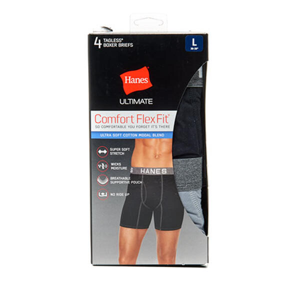 Men's Hanes Ultimate® Comfort Flex Fit® Cotton Modal Stretch Trunk Briefs