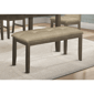 Monarch Specialties  44in. Rectangular Solid Wood Bench - image 1