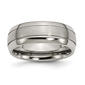 Mens Endless Affection&#40;tm&#41; Brushed & Polished 8mm Titanium Band - image 1