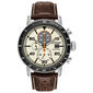 Mens Citizen&#40;R&#41; Brycen Eco-Drive Brown Chronograph Watch-CA0649-06X - image 1