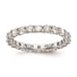 Pure Fire 14kt. White Gold Lab Grown Diamond Prong Eternity Band - image 2