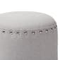 Baxton Studio Rosine Upholstered Nail Trim Ottoman - image 2