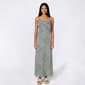 Juniors Pink Rose Printed Mesh Empire Ruffle Maxi Dress - Sage - image 1