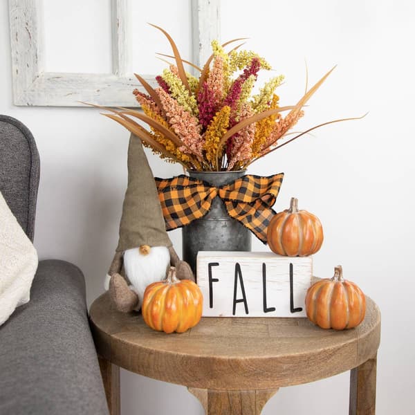 Northlight Seasonal 6in. Distressed Wood Autumn Harvest Fall Sign