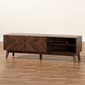 Baxton Studio Hartman Mid-Century Walnut Brown Wood TV Stand - image 9