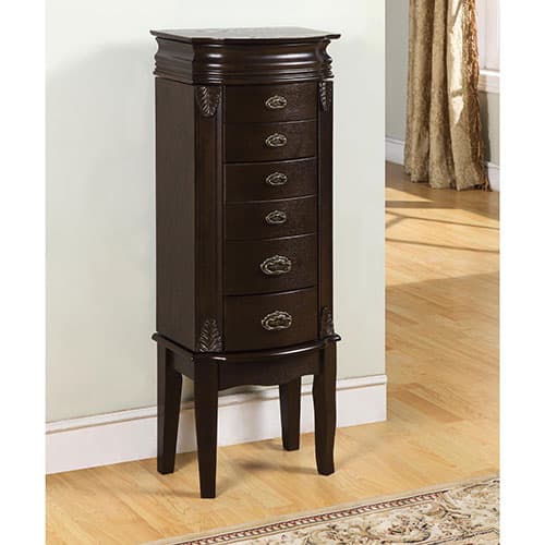 Linon Espresso Jewelry Armoire