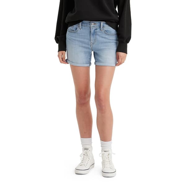 Womens Levi''s&#174; Mid Length Denim Shorts
