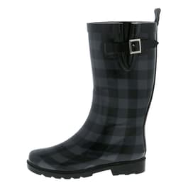 Womens Laila Rowe Tall Plaid Rain Boots