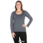Plus Size 24/7 Comfort Apparel Scoop Neck Long Sleeve Tee - image 4