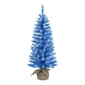 Puleo International 4ft. Pre-Lit Artificial Burlap Christmas Tree - image 1