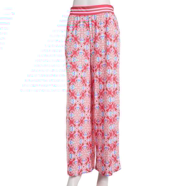 Plus Size Muk Luks Cloud Knit Harbor Tile Wide Leg Pajama Pants - image 