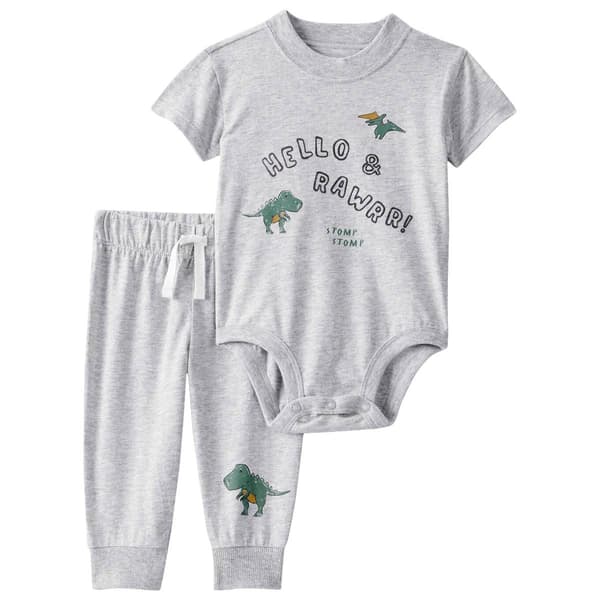 Baby Boy (3-24M) Carter''s(R) Hello Roar Dinosaur Pants Set
