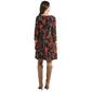 Plus Size MSK Long Sleeve Print Ity Three Ring Shift Dress - image 2