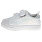 Little Girls Laura Ashley® Hook and Loop Glitter Fashion Sneakers - image 2