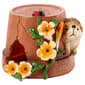 Resin Hedgehog with Flowers in a Pot - image 1