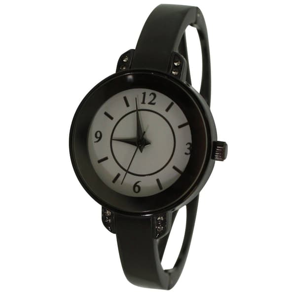 Womens Olivia Pratt(tm) Metallic Round Face Bangle Watch - A917946