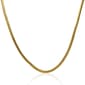 Gianni Argento 18in. Gold over Sterling Snake Chain Necklace - image 1