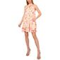 Womens Cece Sleeveless Floral Leaf Mock Neck Shift Dress - image 1