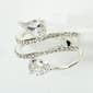 Ashley Cooper(tm) Silver Ring w/ Pear Shape Clear Stones - image 1