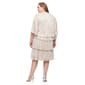 Plus Size SLNY 2pc. Shimmer Tier Jacket Dress - image 2