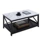 Convenience Concepts Oxford Faux Marble Top Coffee Table - image 4